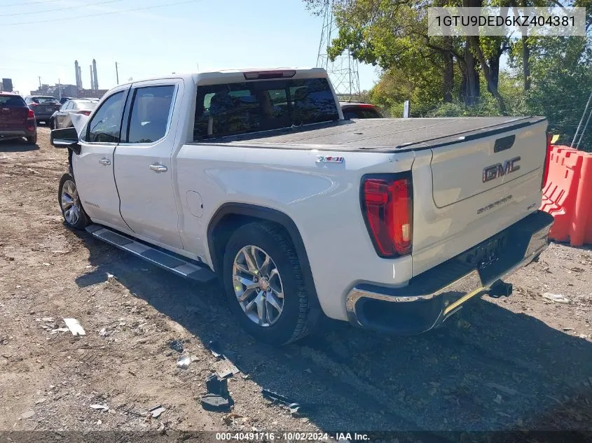 1GTU9DED6KZ404381 2019 GMC Sierra K1500 Slt