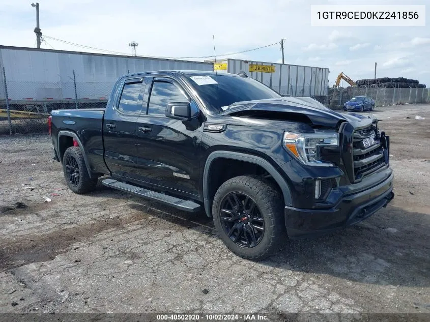 2019 GMC Sierra 1500 Elevation VIN: 1GTR9CED0KZ241856 Lot: 40502920