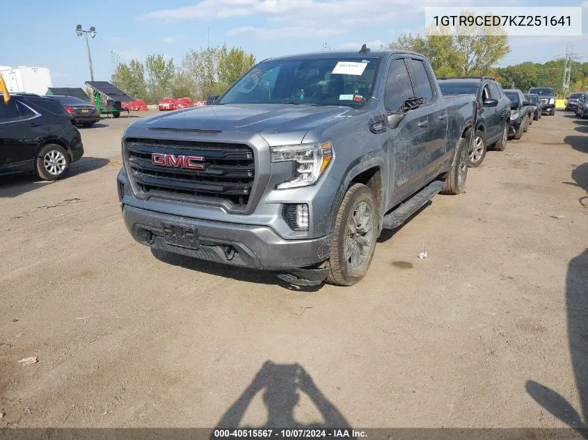 1GTR9CED7KZ251641 2019 GMC Sierra 1500 Elevation