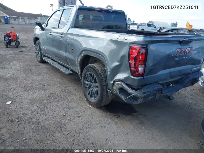 1GTR9CED7KZ251641 2019 GMC Sierra 1500 Elevation