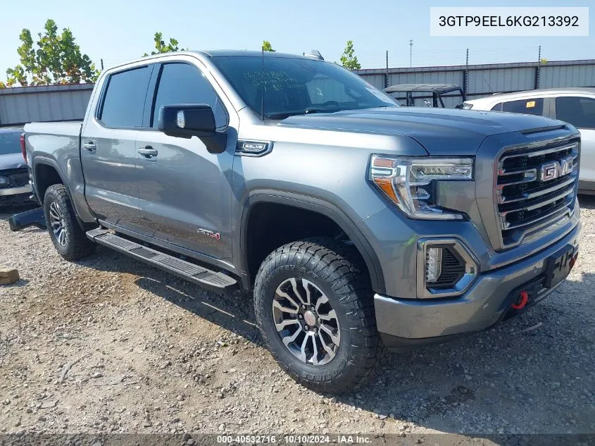 2019 GMC Sierra 1500 At4 VIN: 3GTP9EEL6KG213392 Lot: 40532716