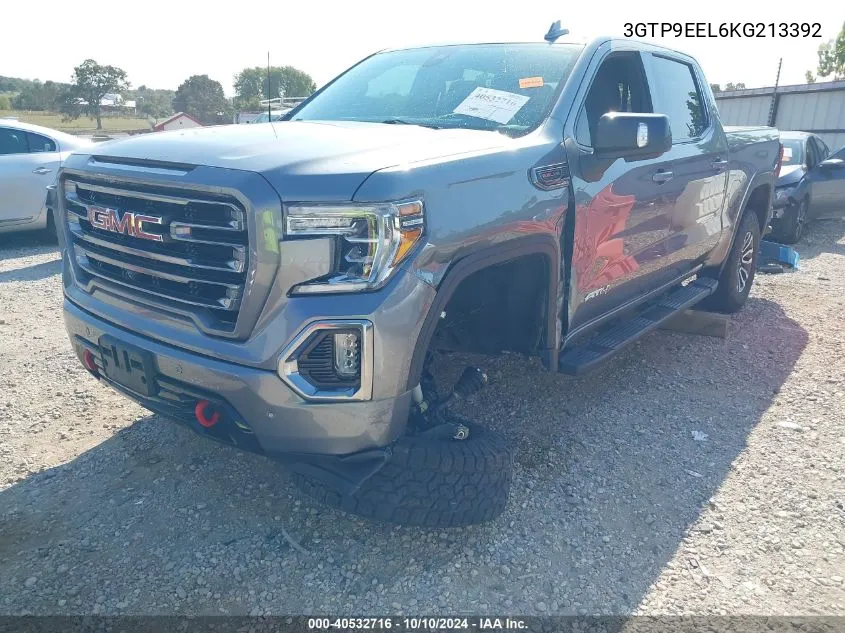 2019 GMC Sierra 1500 At4 VIN: 3GTP9EEL6KG213392 Lot: 40532716