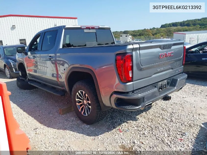 2019 GMC Sierra 1500 At4 VIN: 3GTP9EEL6KG213392 Lot: 40532716