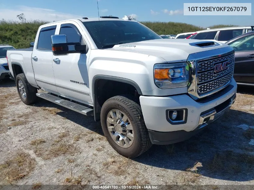 2019 GMC Sierra 2500Hd Denali VIN: 1GT12SEY0KF267079 Lot: 40541703