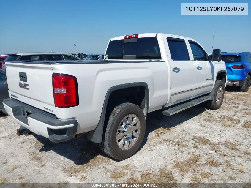 2019 GMC Sierra 2500Hd Denali VIN: 1GT12SEY0KF267079 Lot: 40541703