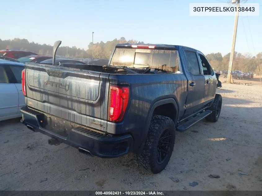 3GTP9EEL5KG138443 2019 GMC Sierra 1500 At4