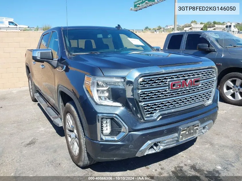 2019 GMC Sierra 1500 Denali VIN: 3GTP8FED2KG146050 Lot: 40566306