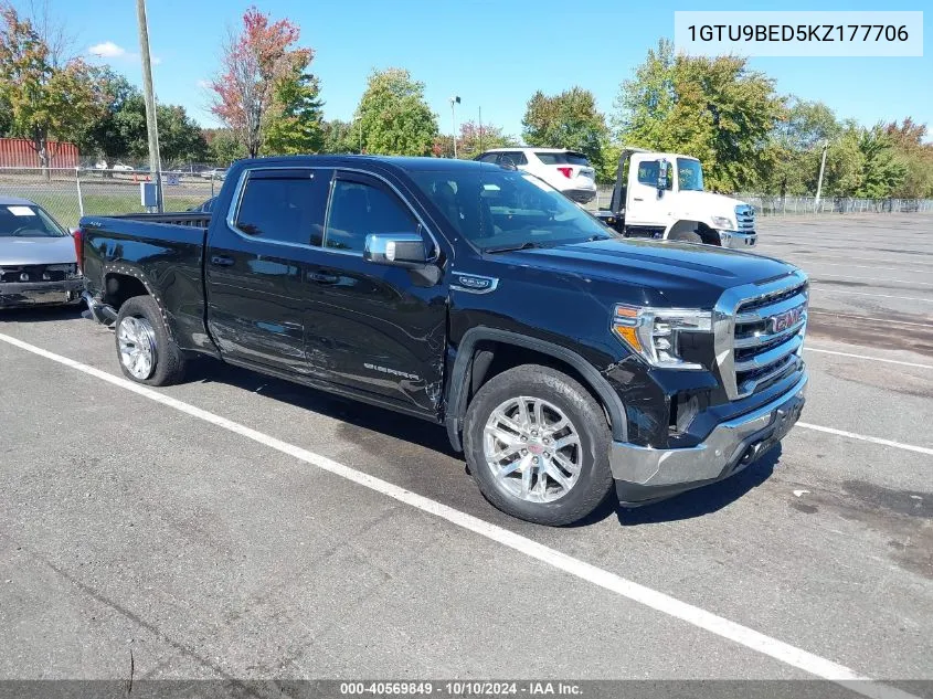 2019 GMC Sierra 1500 Sle VIN: 1GTU9BED5KZ177706 Lot: 40569849