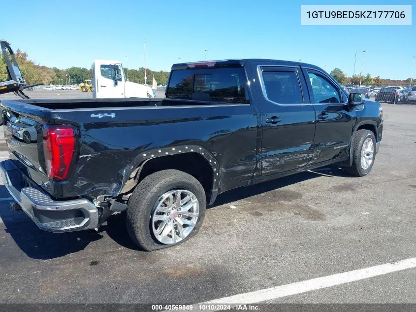 2019 GMC Sierra 1500 Sle VIN: 1GTU9BED5KZ177706 Lot: 40569849