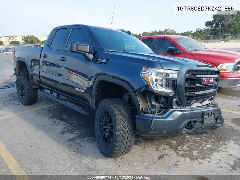 1GTR8CED7KZ421886 2019 GMC Sierra 1500 Elevation