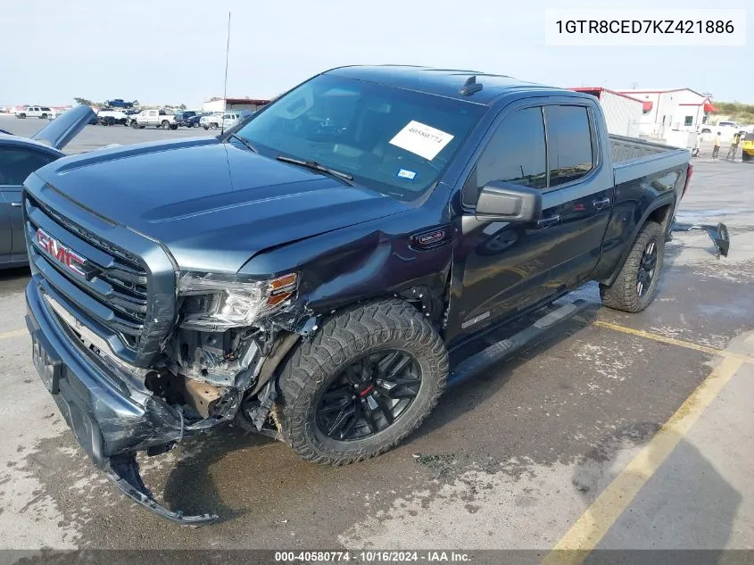 1GTR8CED7KZ421886 2019 GMC Sierra 1500 Elevation