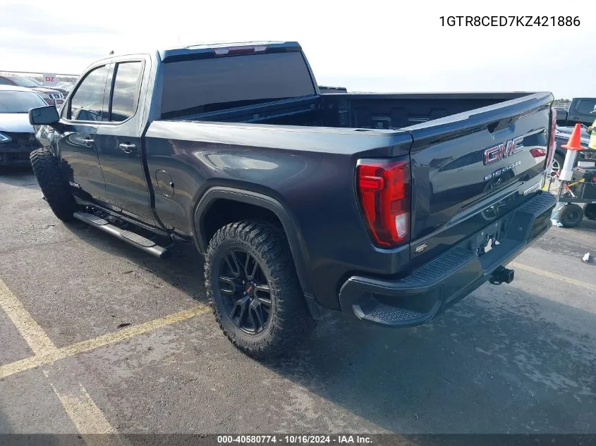 2019 GMC Sierra 1500 Elevation VIN: 1GTR8CED7KZ421886 Lot: 40580774