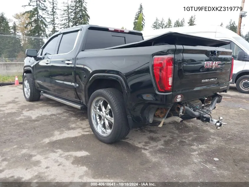 1GTU9FEDXKZ319779 2019 GMC Sierra 1500 Denali