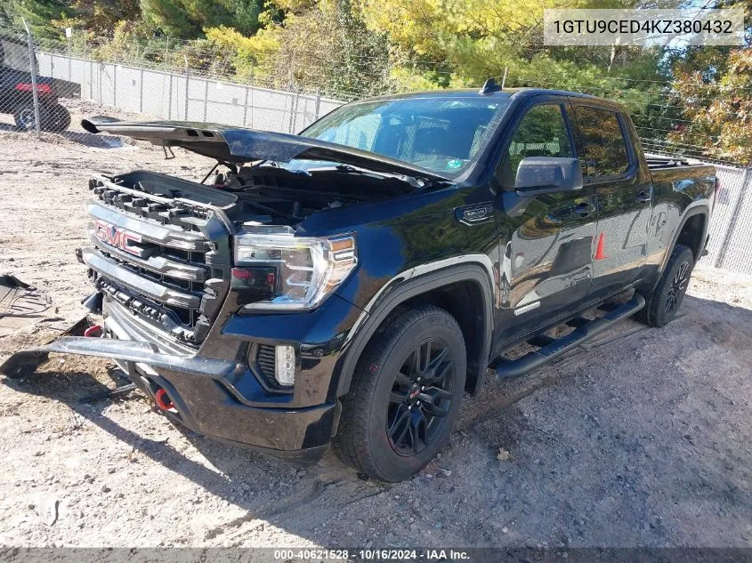 2019 GMC Sierra 1500 VIN: 1GTU9CED4KZ380432 Lot: 40621528