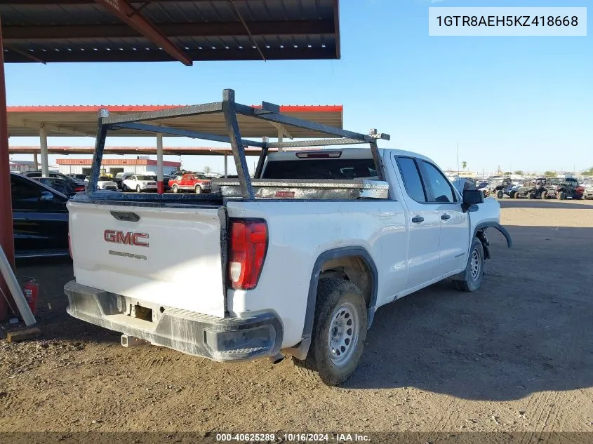 2019 GMC Sierra 1500 VIN: 1GTR8AEH5KZ418668 Lot: 40625289