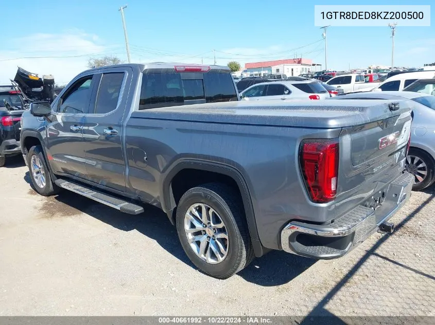 2019 GMC Sierra 1500 Slt VIN: 1GTR8DED8KZ200500 Lot: 40661992