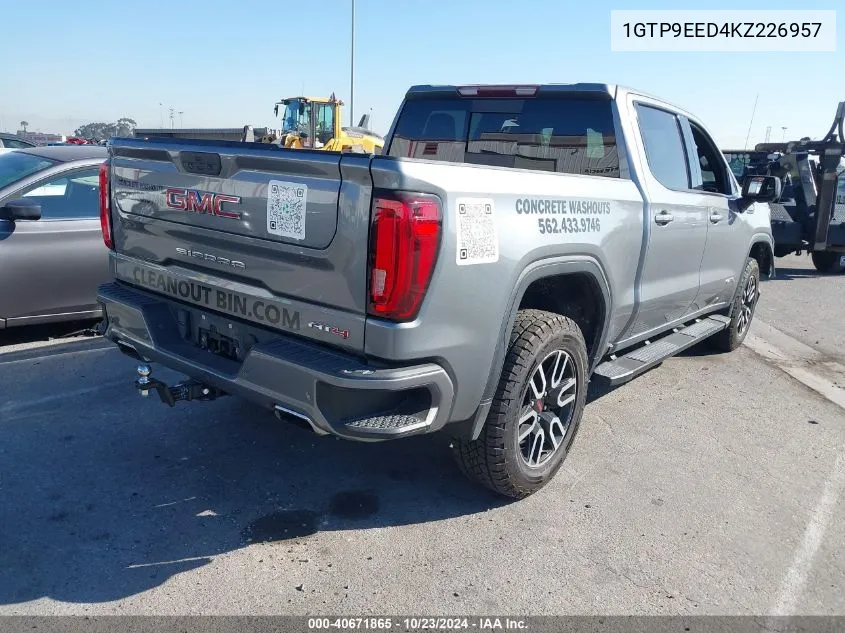 1GTP9EED4KZ226957 2019 GMC Sierra 1500 At4