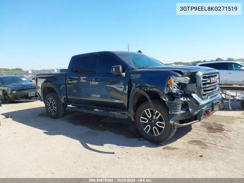 2019 GMC Sierra 1500 At4 VIN: 3GTP9EEL8KG271519 Lot: 40679364