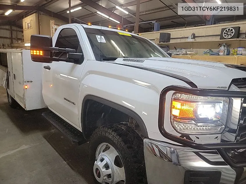 2019 GMC Sierra 3500Hd Chassis VIN: 1GD31TCY6KF219831 Lot: 40690355