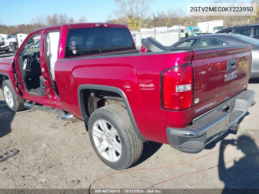 2019 GMC Sierra 1500 Limited Sle VIN: 2GTV2MEC0K1223950 Lot: 40730413