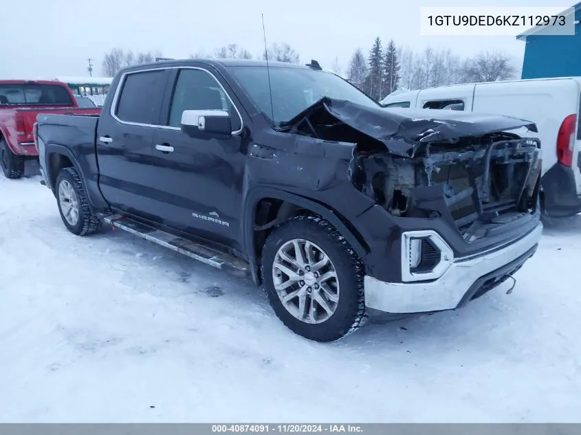 2019 GMC Sierra 1500 Slt VIN: 1GTU9DED6KZ112973 Lot: 40874091