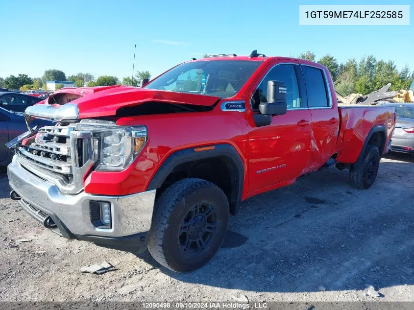 2020 GMC Sierra 2500Hd VIN: 1GT59ME74LF252585 Lot: 12090498