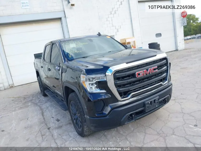 2020 GMC Sierra 1500 VIN: 1GTP9AEK3LZ269386 Lot: 12104763