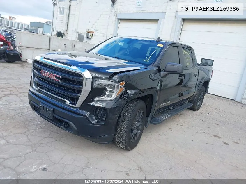 2020 GMC Sierra 1500 VIN: 1GTP9AEK3LZ269386 Lot: 12104763