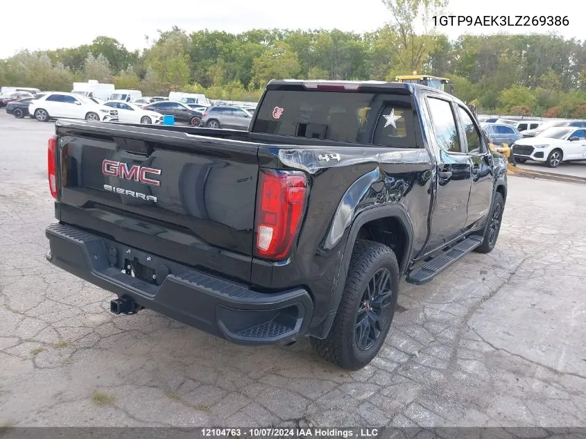 2020 GMC Sierra 1500 VIN: 1GTP9AEK3LZ269386 Lot: 12104763