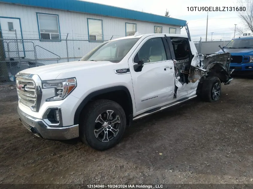 2020 GMC Sierra 1500 VIN: 1GTU9DEL8LZ131680 Lot: 12134340