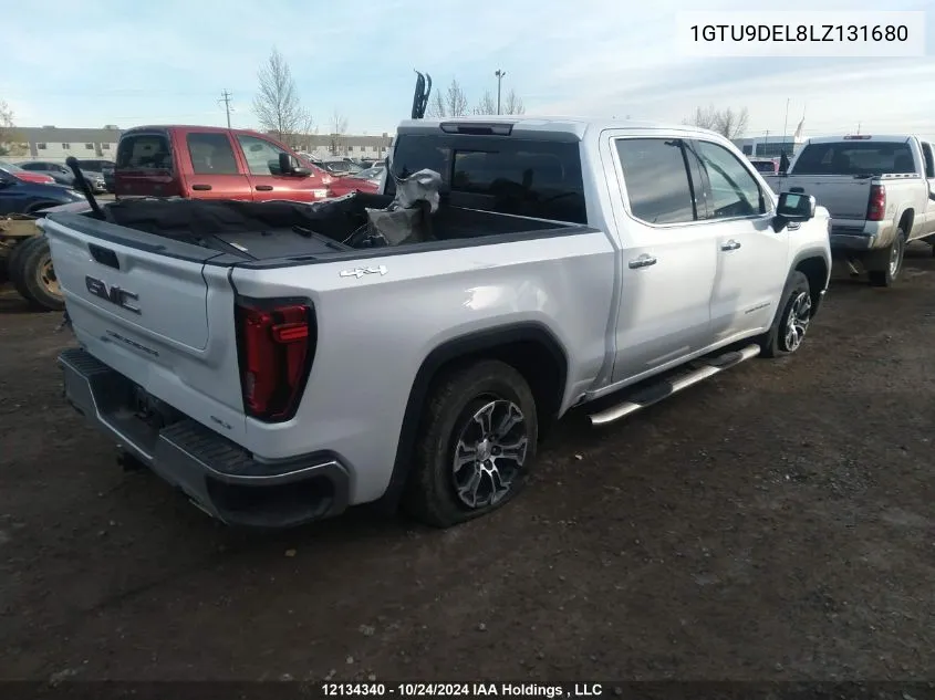 2020 GMC Sierra 1500 VIN: 1GTU9DEL8LZ131680 Lot: 12134340