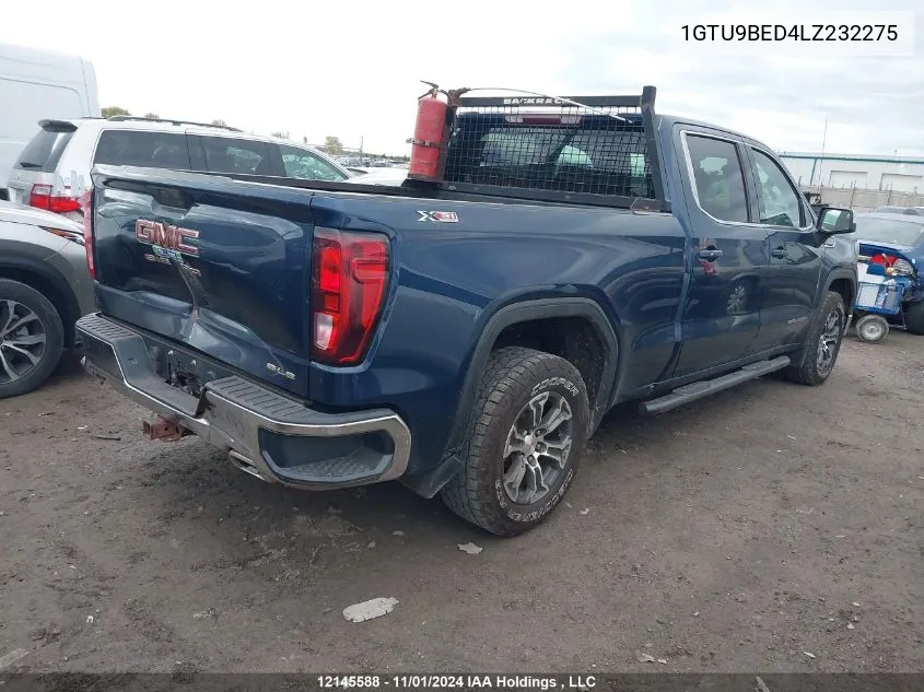 2020 GMC Sierra 1500 VIN: 1GTU9BED4LZ232275 Lot: 12145588