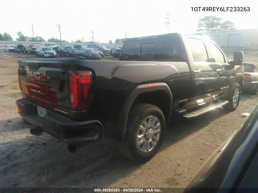 2020 GMC Sierra 2500Hd 4Wd Standard Bed Denali VIN: 1GT49REY6LF233263 Lot: 39265383