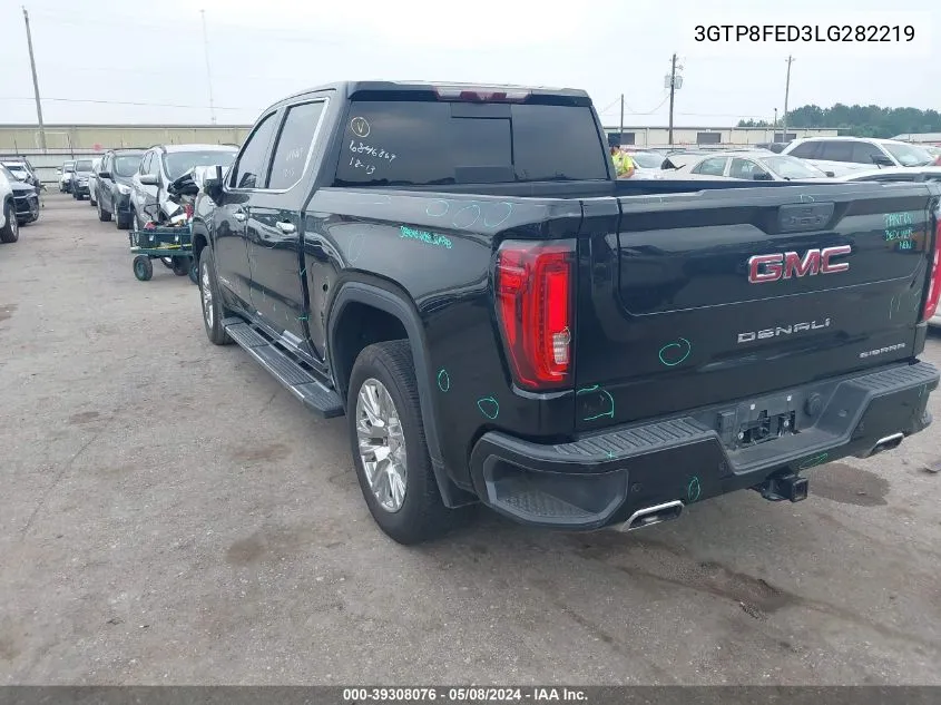 2020 GMC Sierra 1500 2Wd Short Box Denali VIN: 3GTP8FED3LG282219 Lot: 39308076