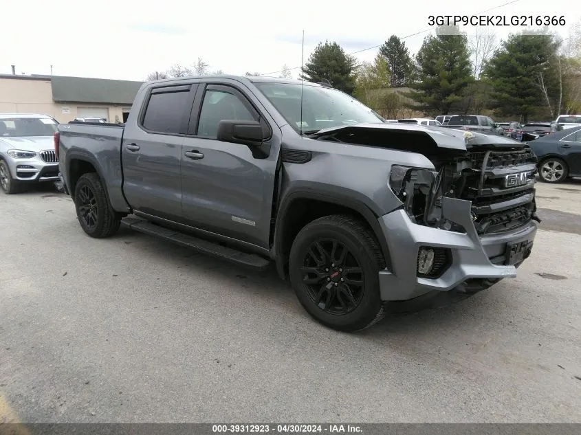 3GTP9CEK2LG216366 2020 GMC Sierra 1500 4Wd Short Box Elevation