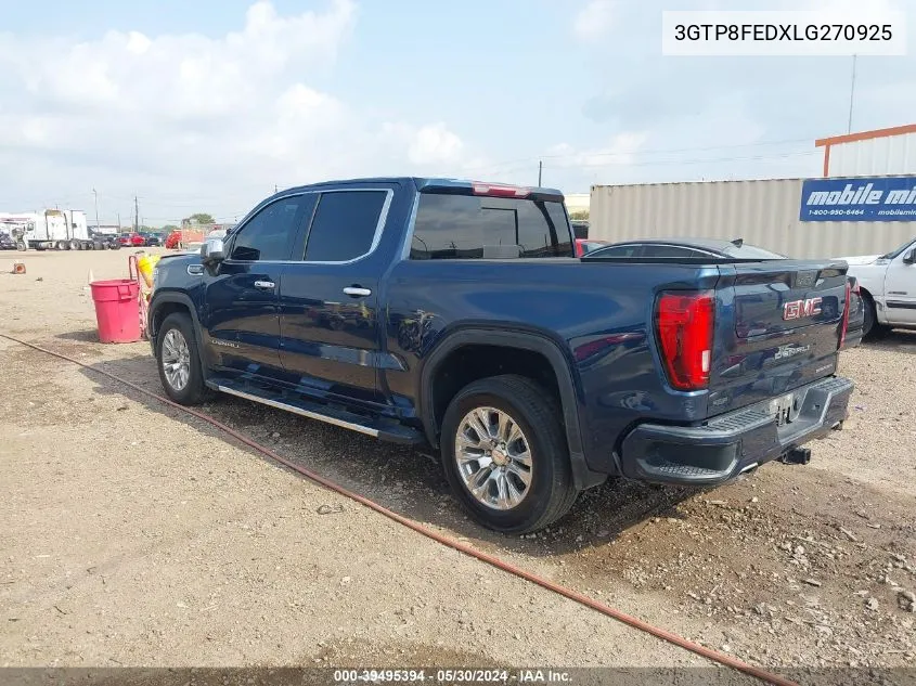 2020 GMC Sierra 1500 VIN: 3GTP8FEDXLG270925 Lot: 39495394