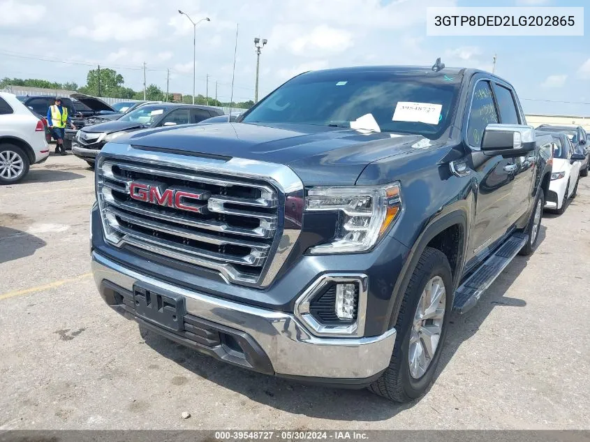 2020 GMC Sierra 1500 2Wd Short Box Slt VIN: 3GTP8DED2LG202865 Lot: 39548727