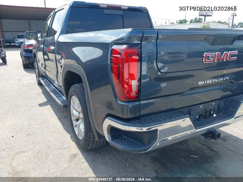 2020 GMC Sierra 1500 2Wd Short Box Slt VIN: 3GTP8DED2LG202865 Lot: 39548727