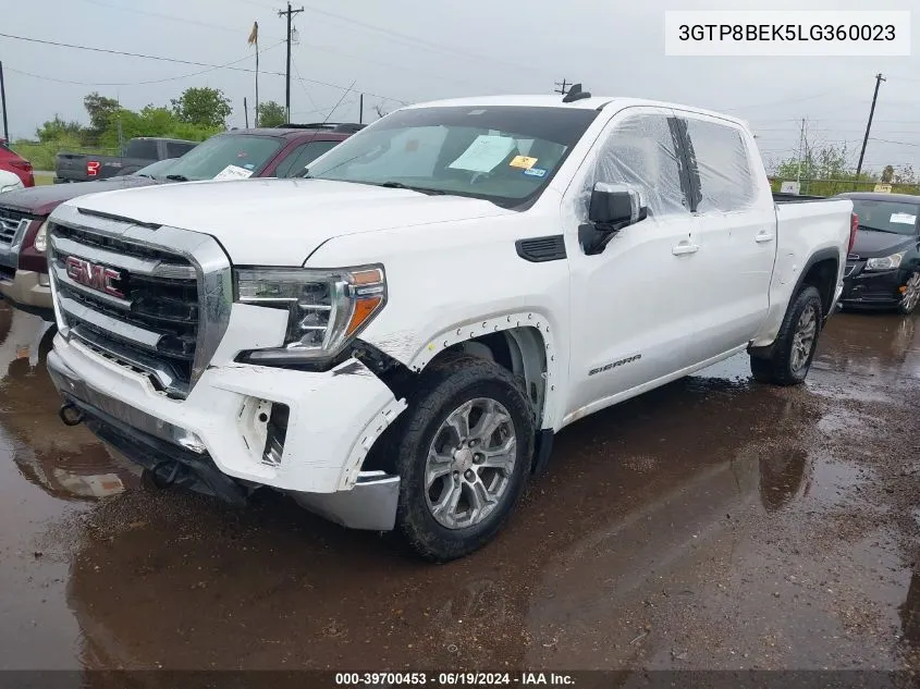 2020 GMC Sierra 1500 VIN: 3GTP8BEK5LG360023 Lot: 39700453