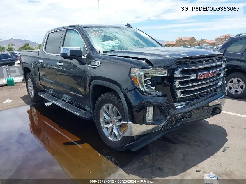 2020 GMC Sierra 1500 2Wd Short Box Slt VIN: 3GTP8DED0LG363067 Lot: 39724315