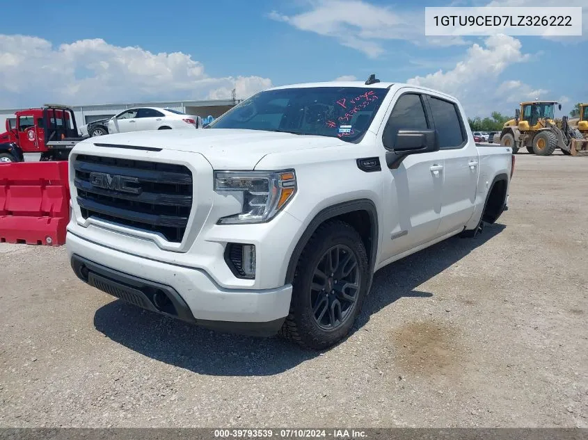 2020 GMC Sierra 1500 4Wd Short Box Elevation VIN: 1GTU9CED7LZ326222 Lot: 39793539