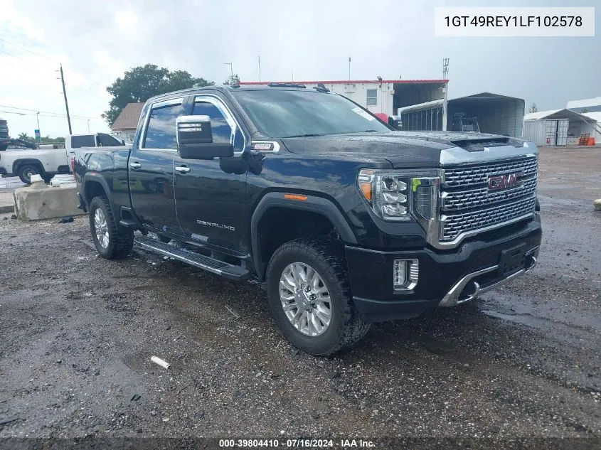 2020 GMC Sierra 2500Hd VIN: 1GT49REY1LF102578 Lot: 39804410