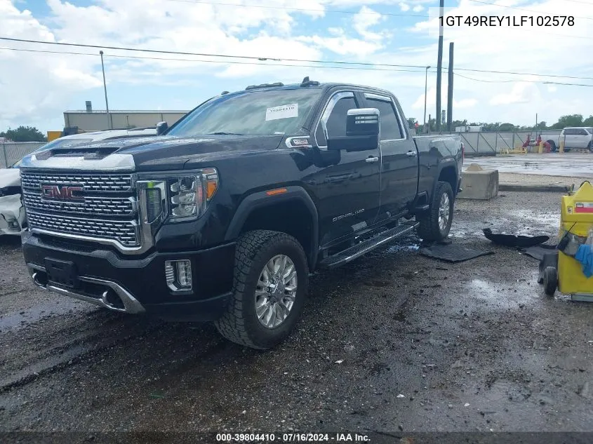 2020 GMC Sierra 2500Hd VIN: 1GT49REY1LF102578 Lot: 39804410