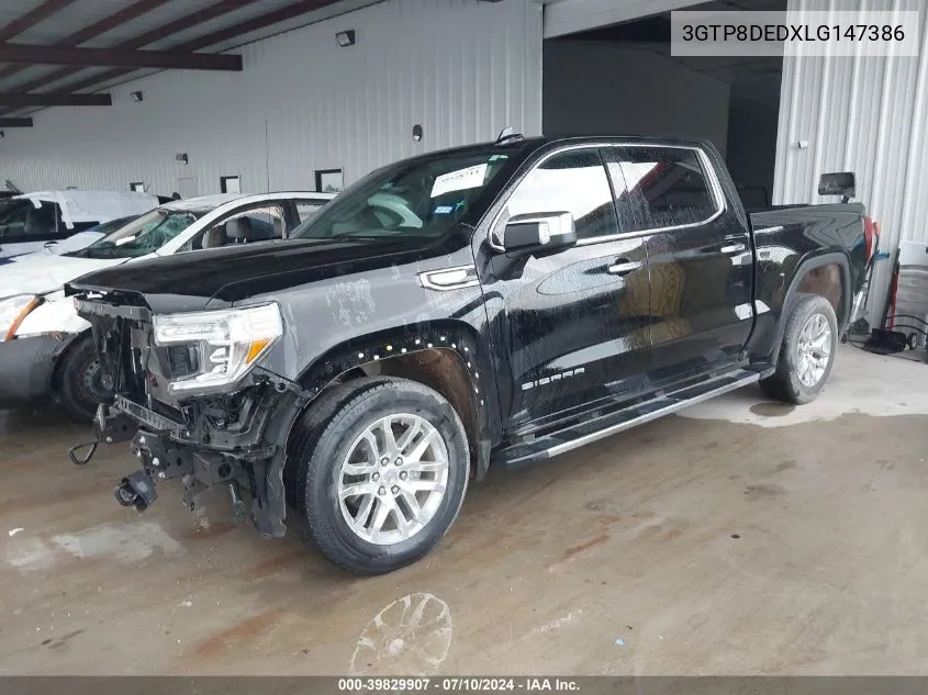 2020 GMC Sierra 1500 2Wd Short Box Slt VIN: 3GTP8DEDXLG147386 Lot: 39829907