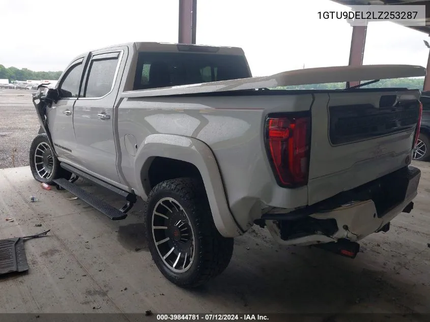 2020 GMC Sierra 1500 4Wd Short Box Slt VIN: 1GTU9DEL2LZ253287 Lot: 39844781