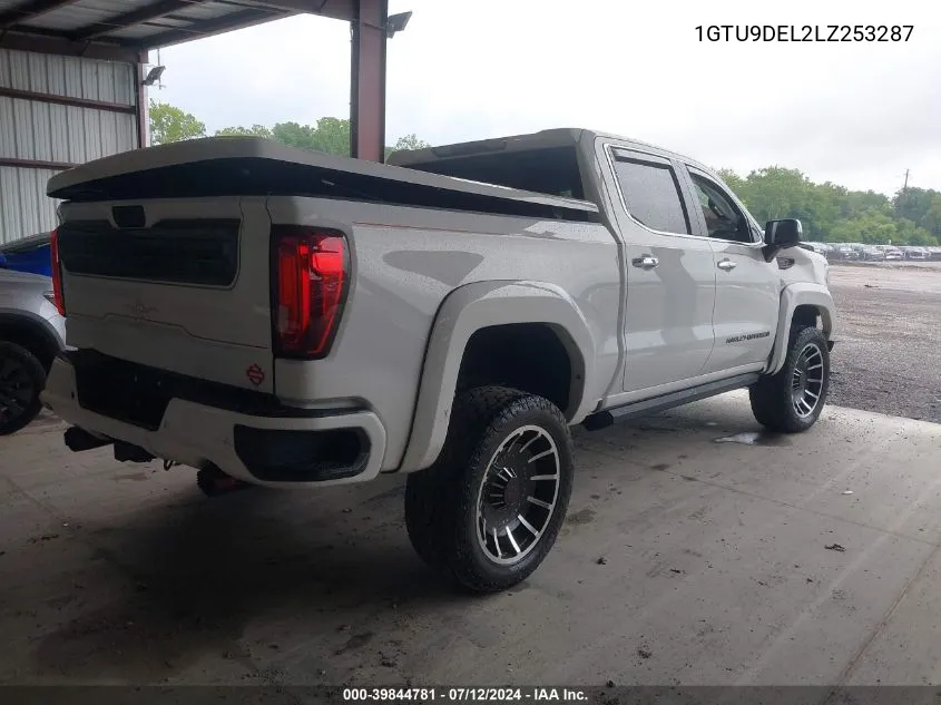 2020 GMC Sierra 1500 4Wd Short Box Slt VIN: 1GTU9DEL2LZ253287 Lot: 39844781