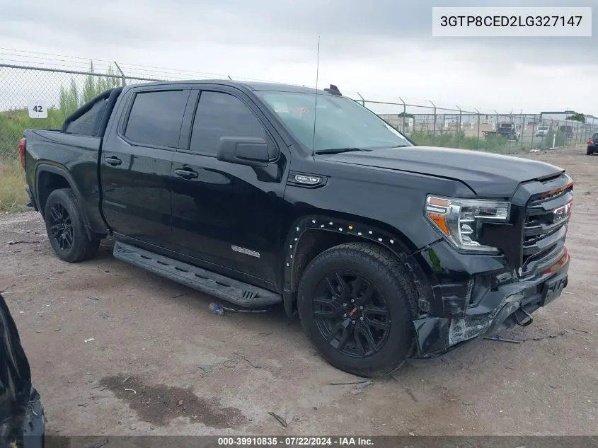 2020 GMC Sierra 1500 2Wd Short Box Elevation VIN: 3GTP8CED2LG327147 Lot: 39910835