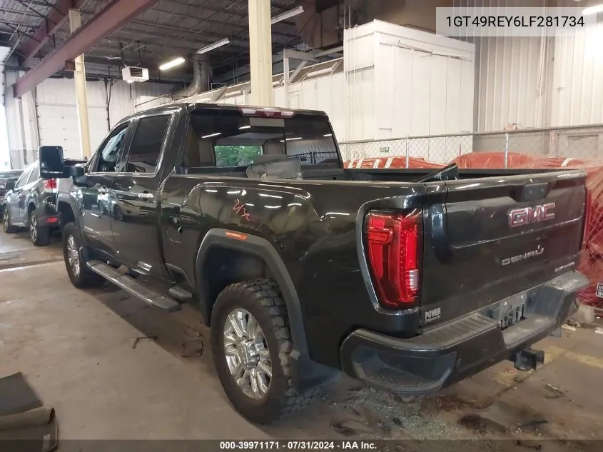 2020 GMC Sierra 2500Hd 4Wd Standard Bed Denali VIN: 1GT49REY6LF281734 Lot: 39971171