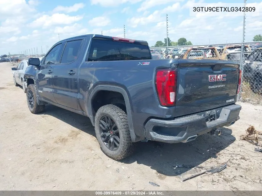 3GTU9CETXLG342809 2020 GMC Sierra 1500 4Wd Short Box Elevation