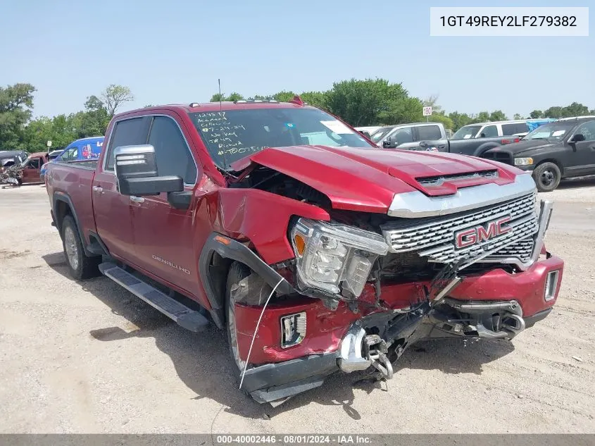 2020 GMC Sierra 2500Hd 4Wd Standard Bed Denali VIN: 1GT49REY2LF279382 Lot: 40002446